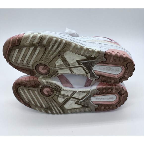 New Balance Shoes Womens Sz 5 550 Pink Suede White Leather GSB550CD - Picture 14 of 14